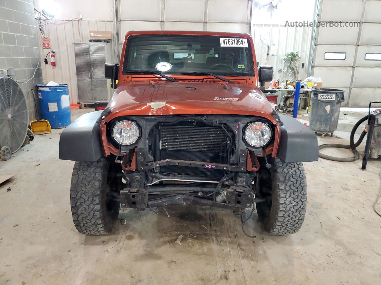 2014 Jeep Wrangler Sport Orange vin: 1C4AJWAG4EL290734