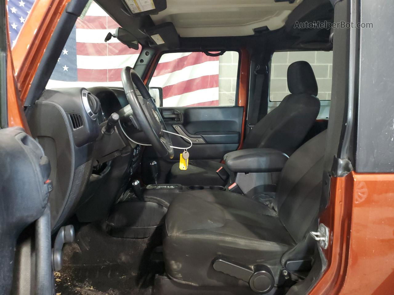 2014 Jeep Wrangler Sport Orange vin: 1C4AJWAG4EL290734