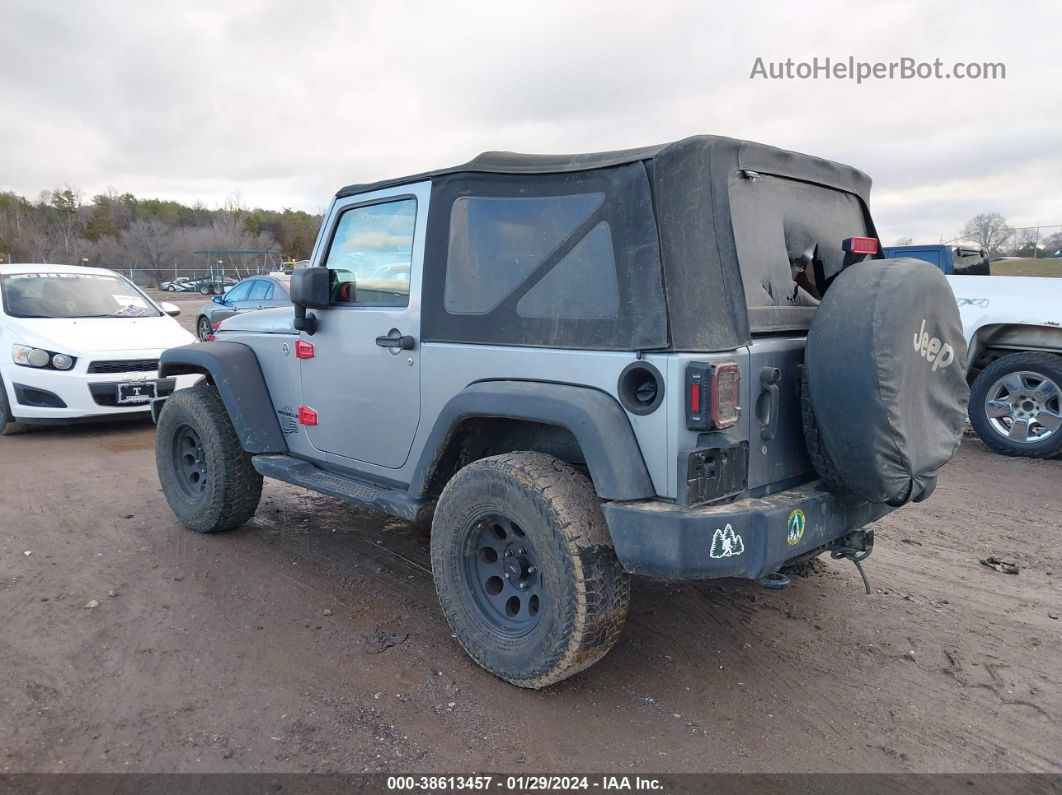 2014 Jeep Wrangler Sport Серебряный vin: 1C4AJWAG4EL321156