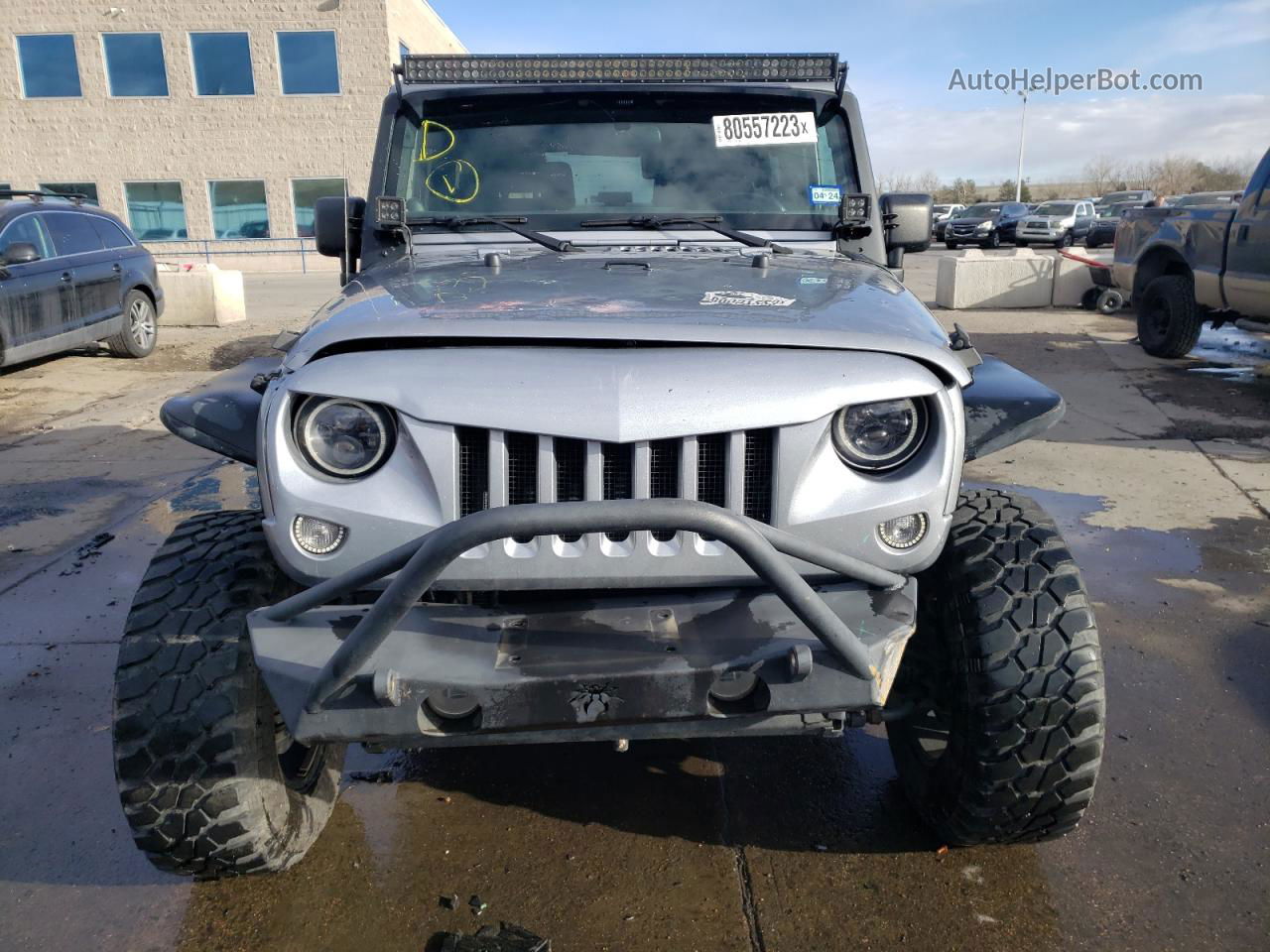 2014 Jeep Wrangler Sport Silver vin: 1C4AJWAG5EL155925