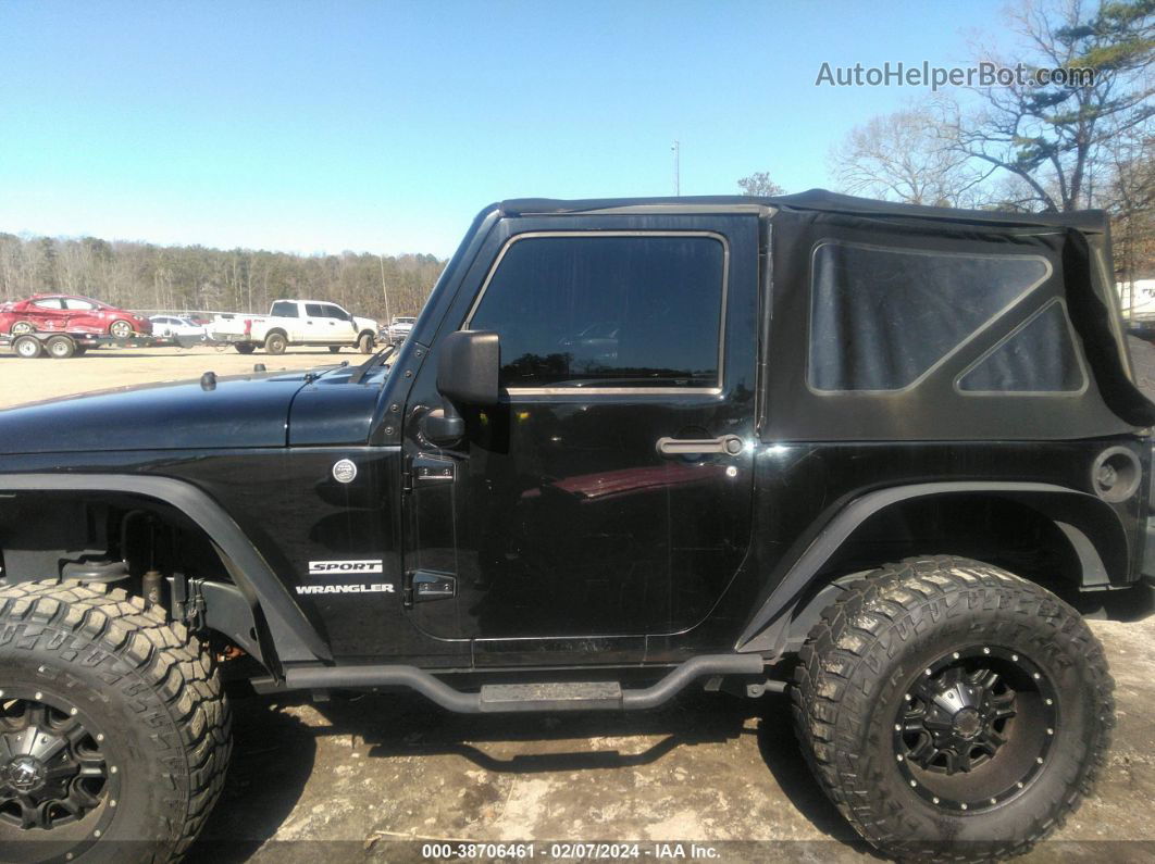 2014 Jeep Wrangler Sport Black vin: 1C4AJWAG5EL192411