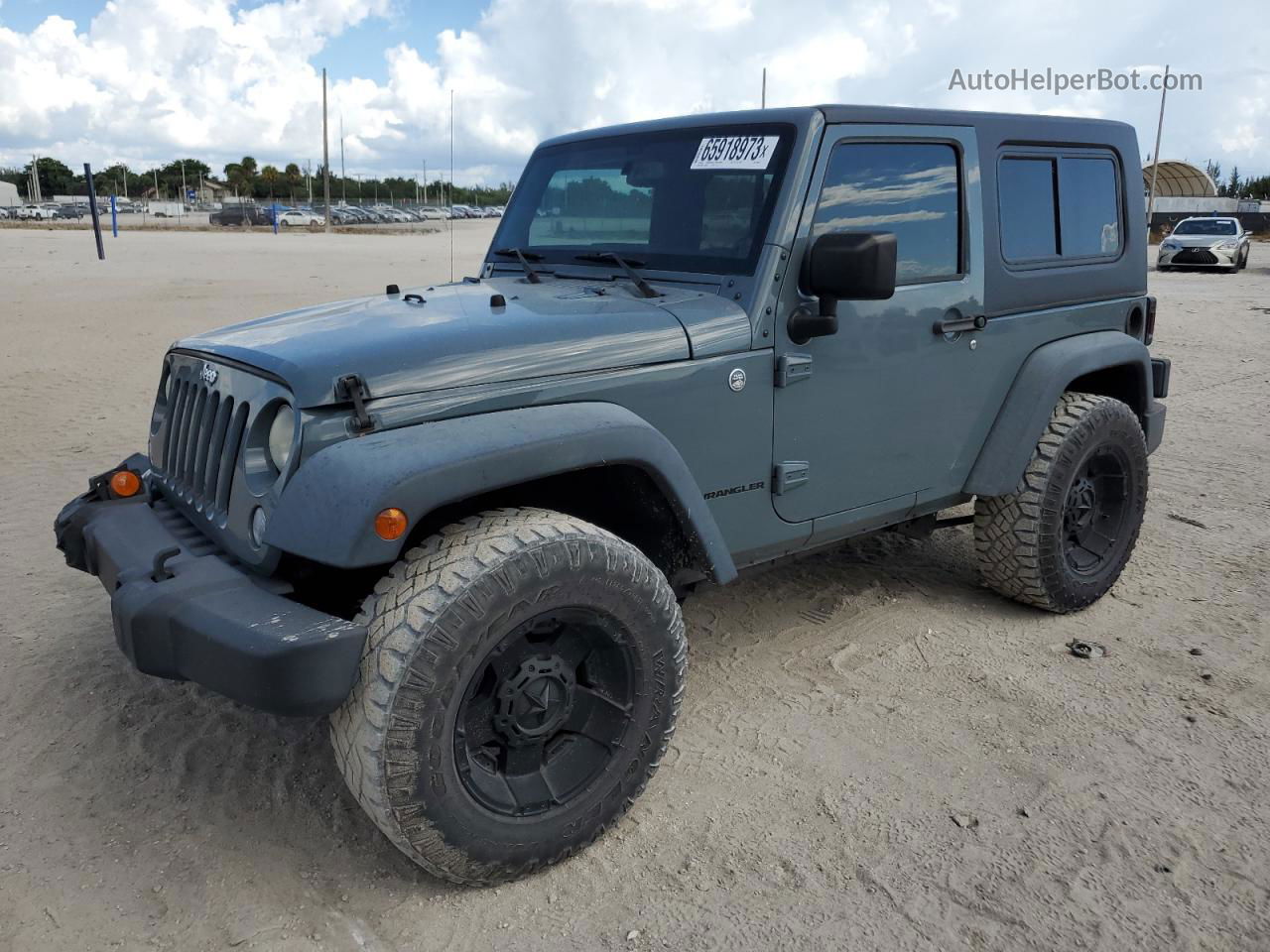 2014 Jeep Wrangler Sport Gray vin: 1C4AJWAG5EL285364