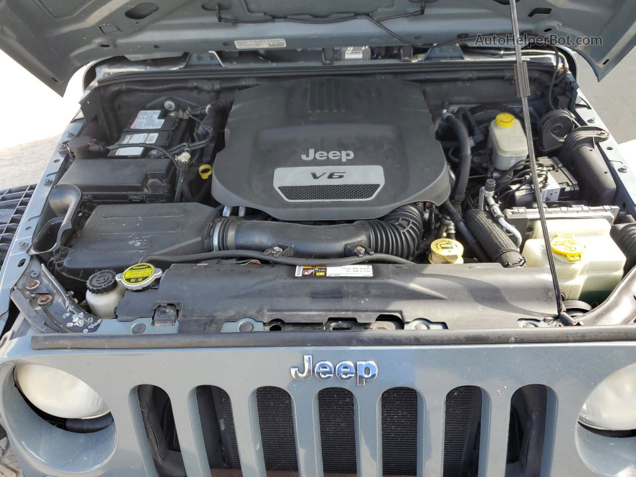 2014 Jeep Wrangler Sport Gray vin: 1C4AJWAG5EL285364