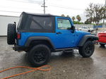 2014 Jeep Wrangler Sport Blue vin: 1C4AJWAG5EL290497