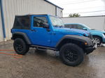 2014 Jeep Wrangler Sport Blue vin: 1C4AJWAG5EL290497