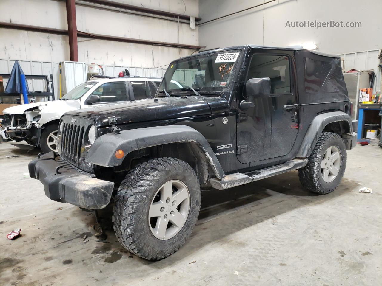 2014 Jeep Wrangler Sport Черный vin: 1C4AJWAG5EL318265