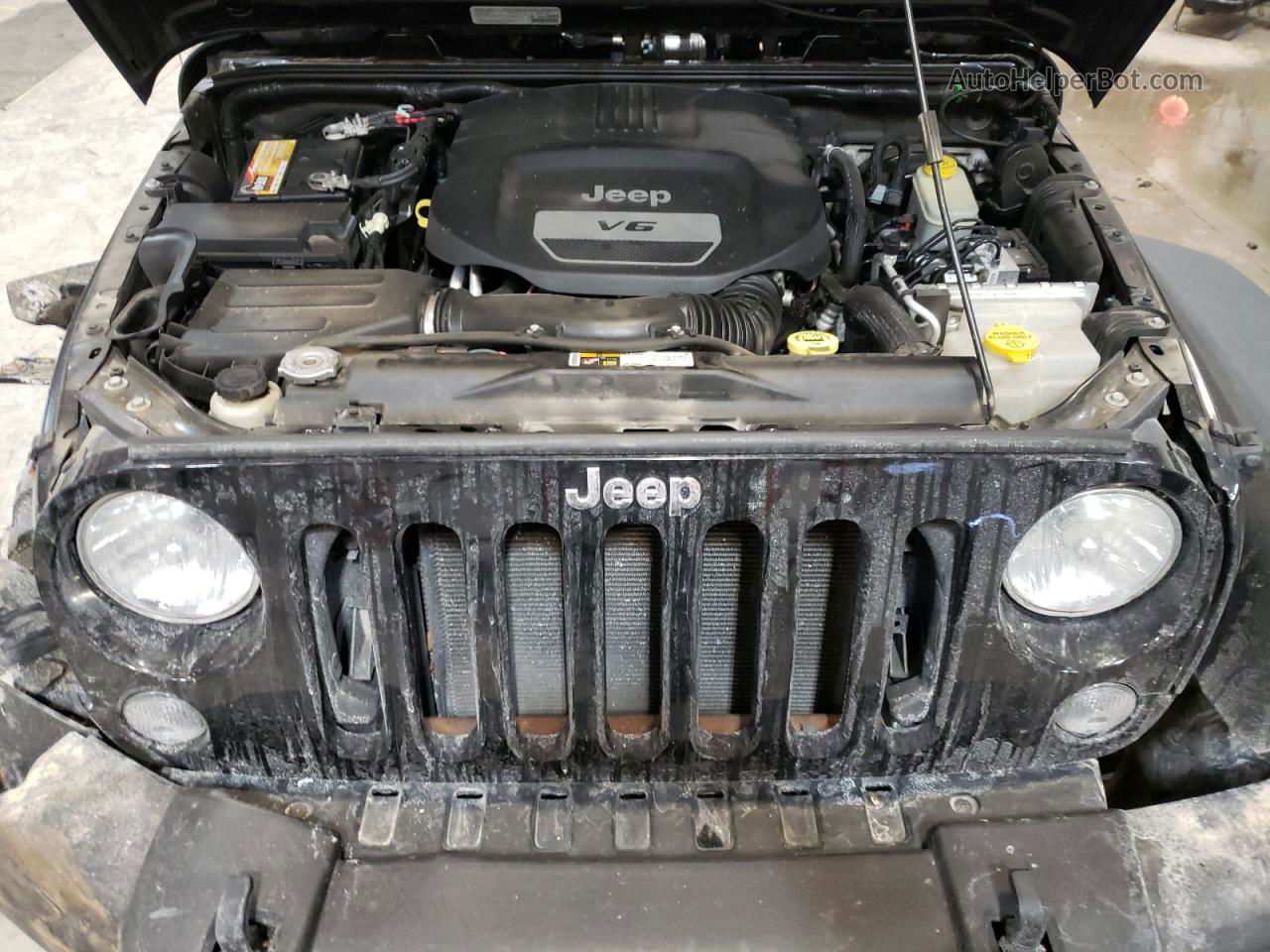 2014 Jeep Wrangler Sport Черный vin: 1C4AJWAG5EL318265