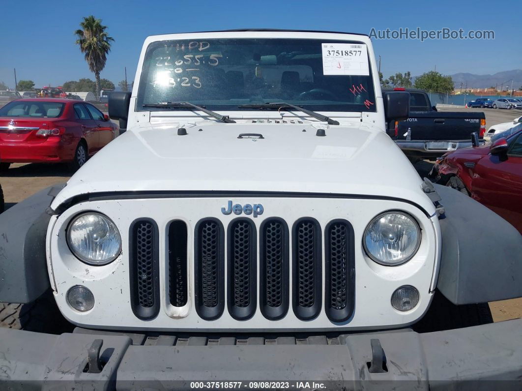 2014 Jeep Wrangler Sport White vin: 1C4AJWAG6EL121637