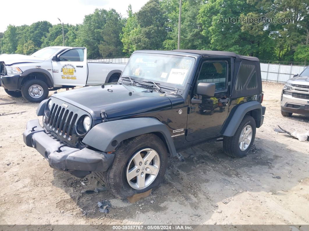 2014 Jeep Wrangler Sport Черный vin: 1C4AJWAG6EL201634