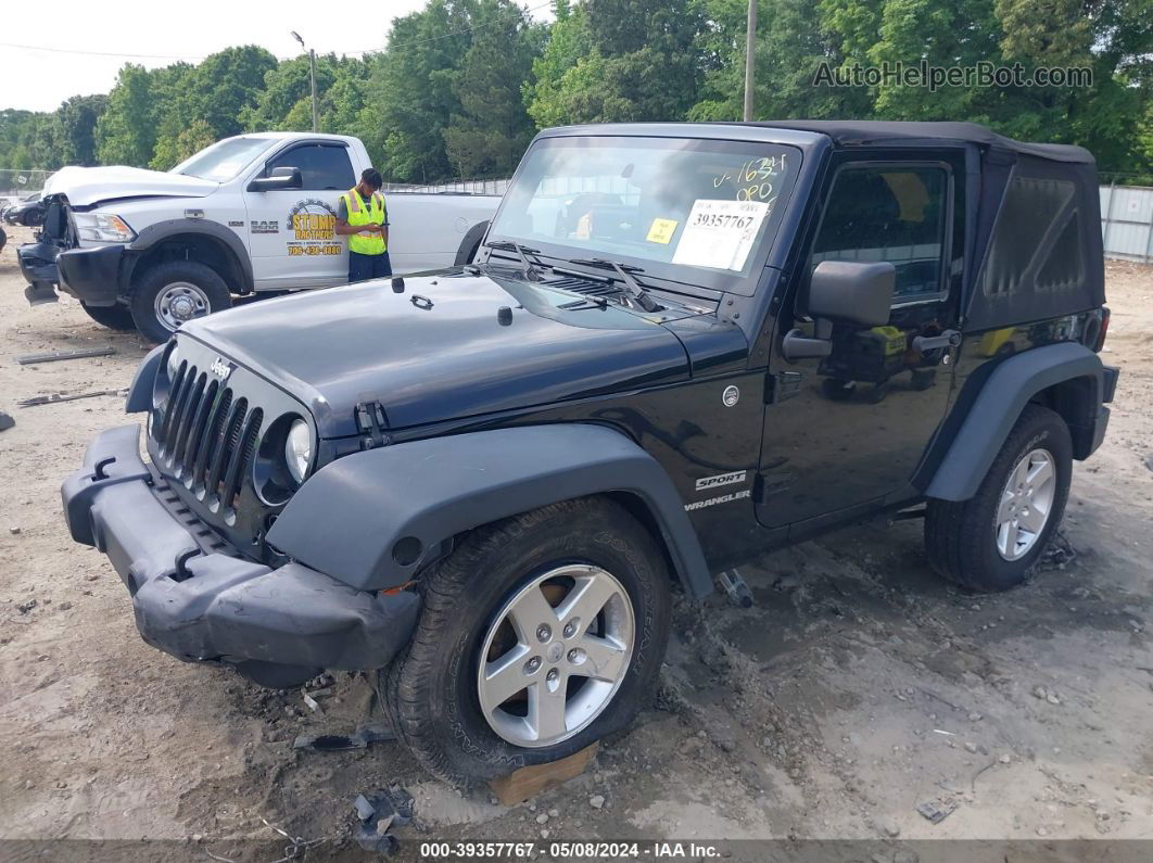 2014 Jeep Wrangler Sport Черный vin: 1C4AJWAG6EL201634