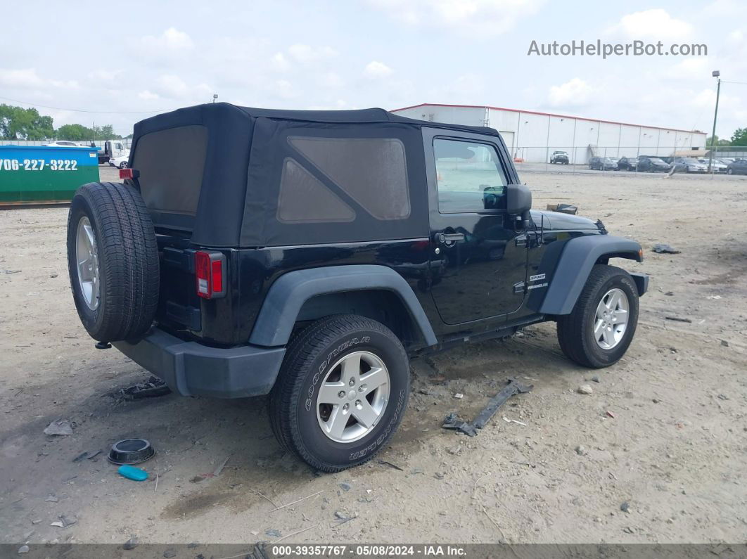 2014 Jeep Wrangler Sport Черный vin: 1C4AJWAG6EL201634