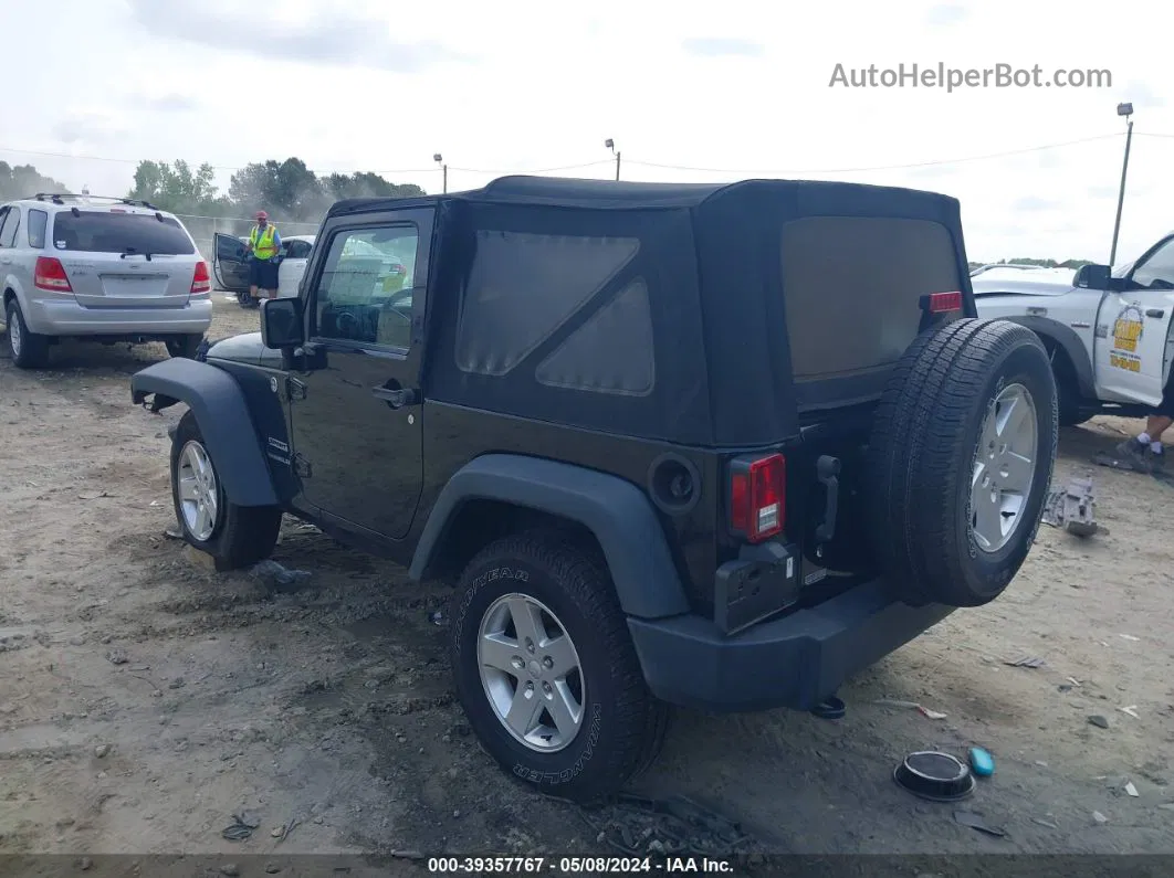 2014 Jeep Wrangler Sport Black vin: 1C4AJWAG6EL201634