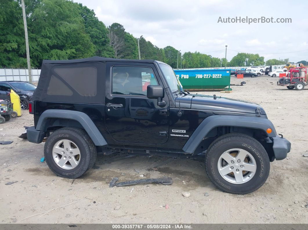 2014 Jeep Wrangler Sport Black vin: 1C4AJWAG6EL201634