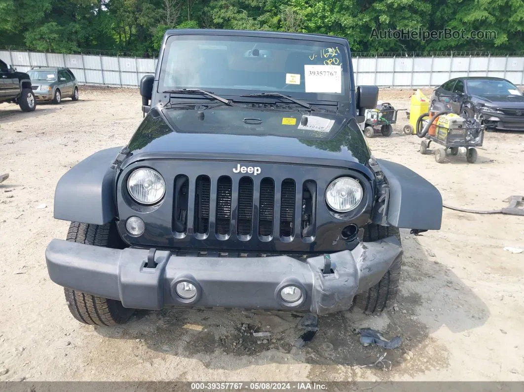 2014 Jeep Wrangler Sport Black vin: 1C4AJWAG6EL201634