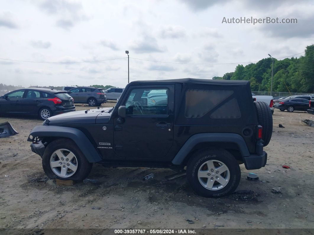 2014 Jeep Wrangler Sport Black vin: 1C4AJWAG6EL201634