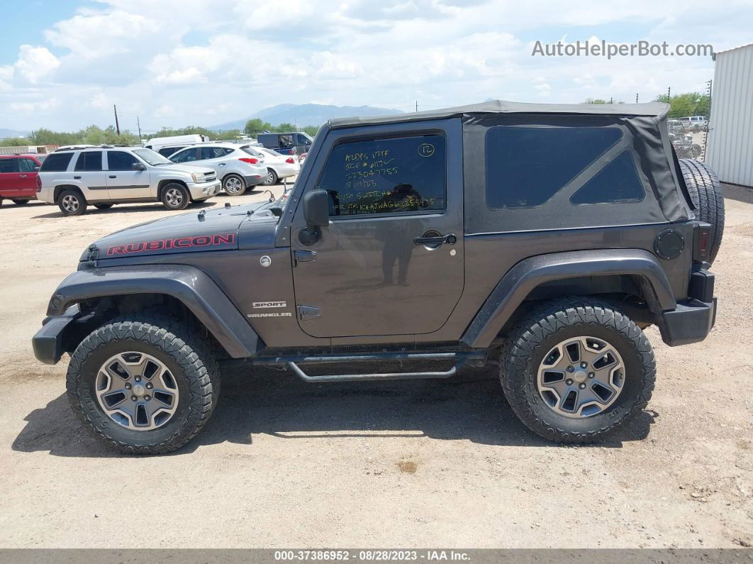 2014 Jeep Wrangler Sport Gray vin: 1C4AJWAG6EL253975