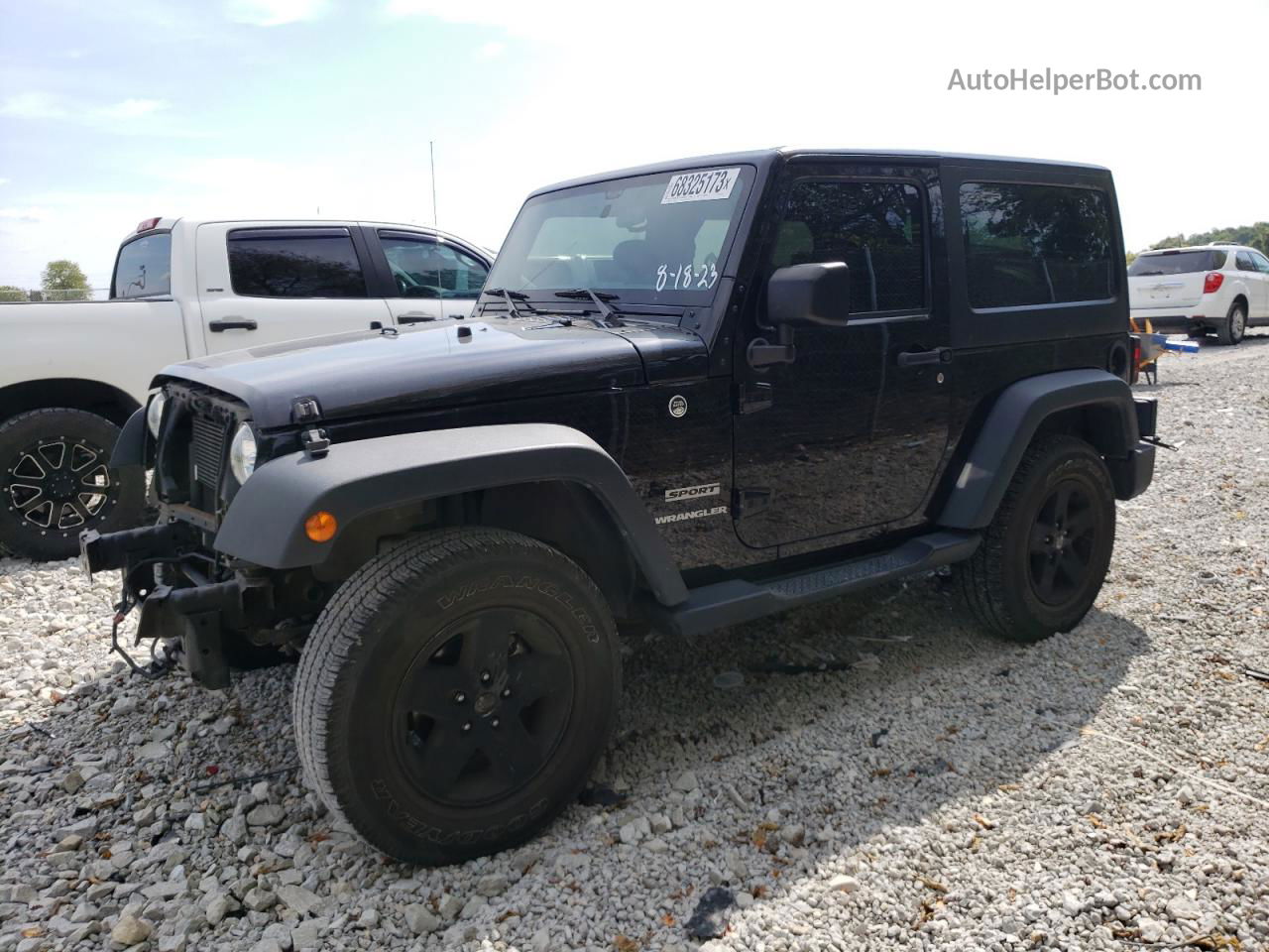 2017 Jeep Wrangler Sport Черный vin: 1C4AJWAG6HL603092