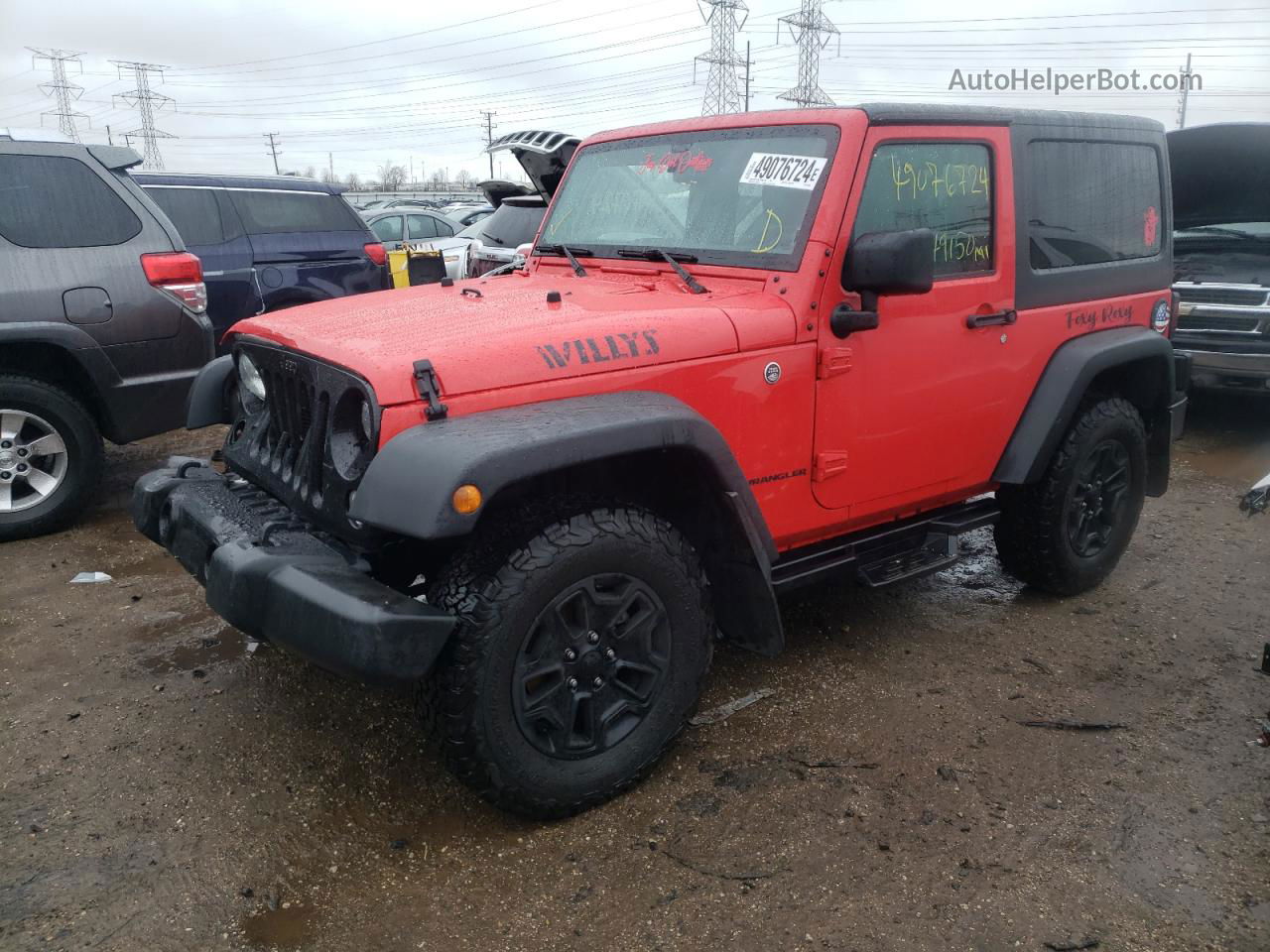 2017 Jeep Wrangler Sport Red vin: 1C4AJWAG6HL746933