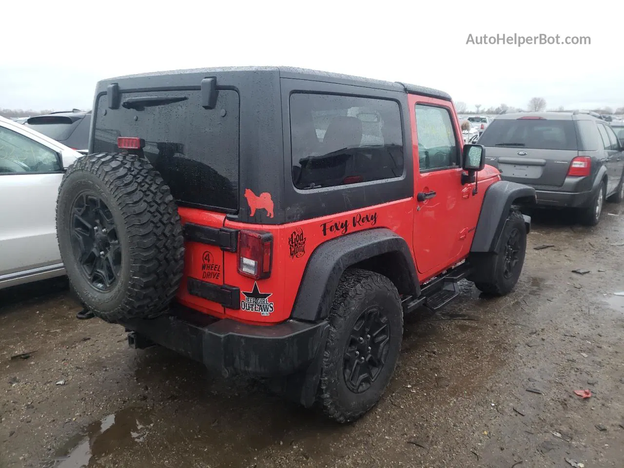 2017 Jeep Wrangler Sport Red vin: 1C4AJWAG6HL746933