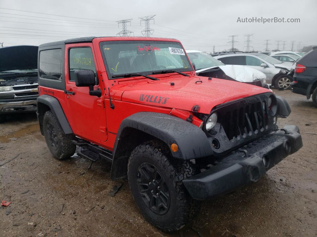 2017 Jeep Wrangler Sport Red vin: 1C4AJWAG6HL746933