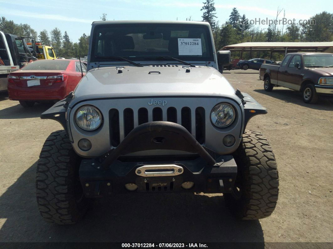 2014 Jeep Wrangler Sport Серебряный vin: 1C4AJWAG7EL188361