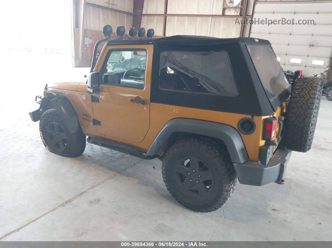 2014 Jeep Wrangler Sport Orange vin: 1C4AJWAG7EL218930