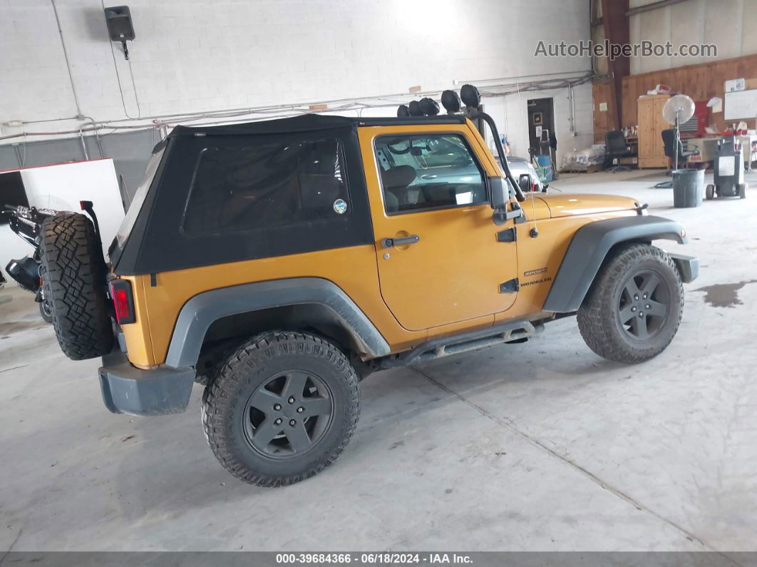 2014 Jeep Wrangler Sport Orange vin: 1C4AJWAG7EL218930