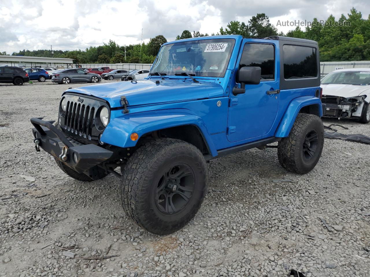 2014 Jeep Wrangler Sport Blue vin: 1C4AJWAG7EL261549