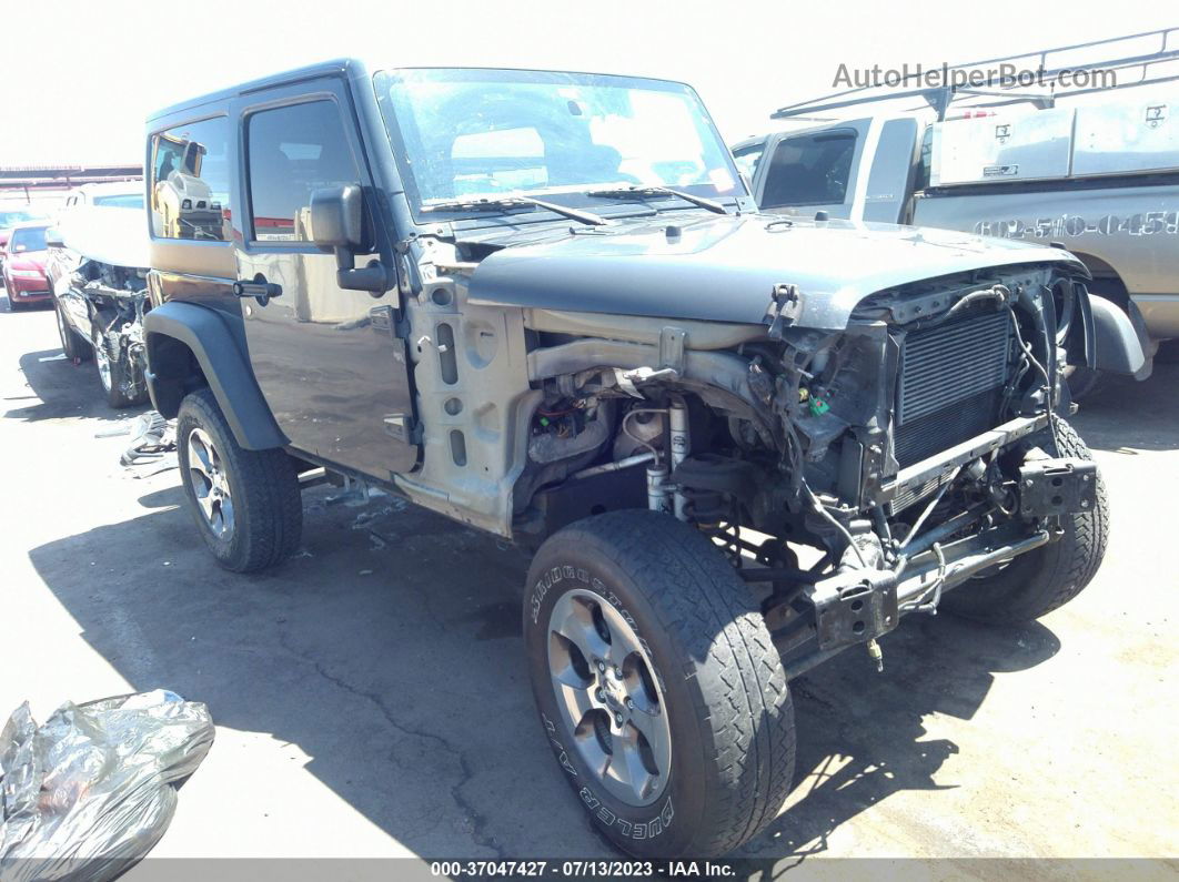 2017 Jeep Wrangler Sport Gray vin: 1C4AJWAG7HL560124