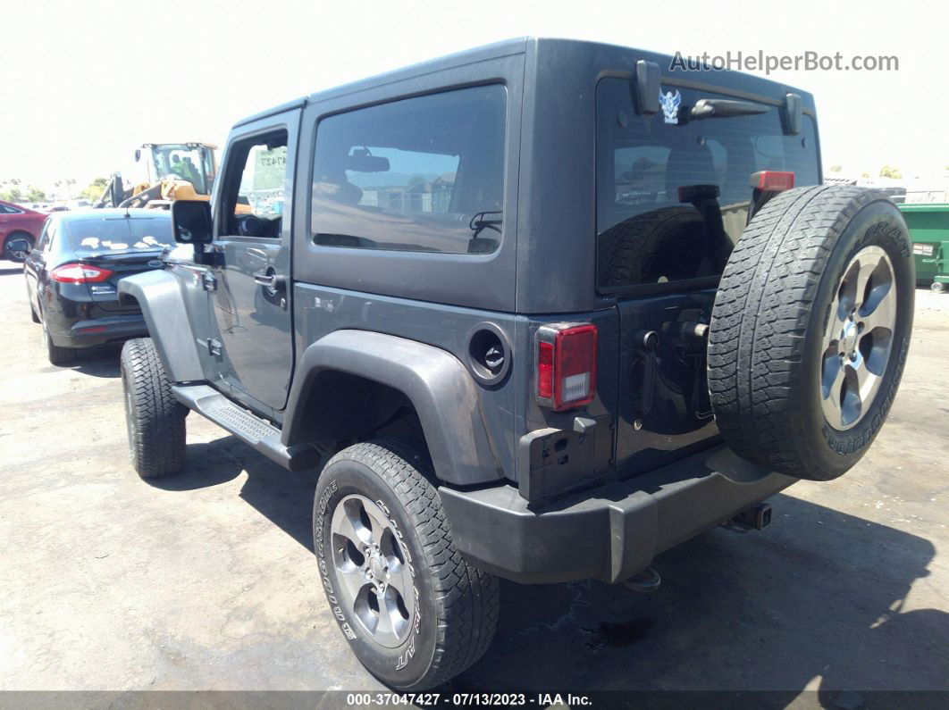 2017 Jeep Wrangler Sport Gray vin: 1C4AJWAG7HL560124