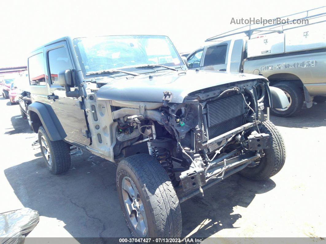 2017 Jeep Wrangler Sport Gray vin: 1C4AJWAG7HL560124