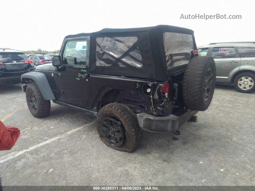 2017 Jeep Wrangler Willys Wheeler Black vin: 1C4AJWAG7HL571530