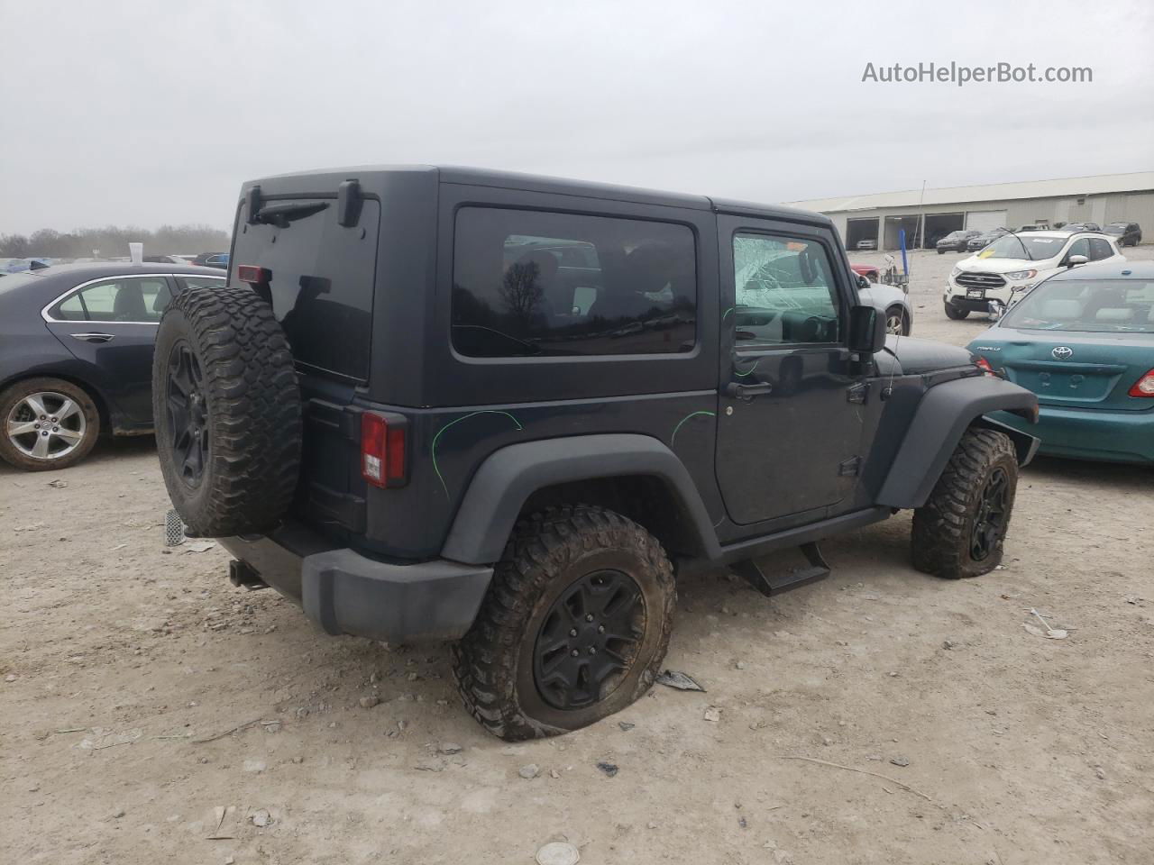 2017 Jeep Wrangler Sport Gray vin: 1C4AJWAG7HL659090