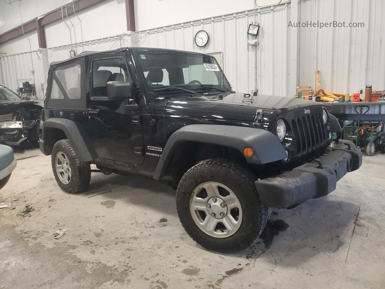 2014 Jeep Wrangler Sport Black vin: 1C4AJWAG8EL155840