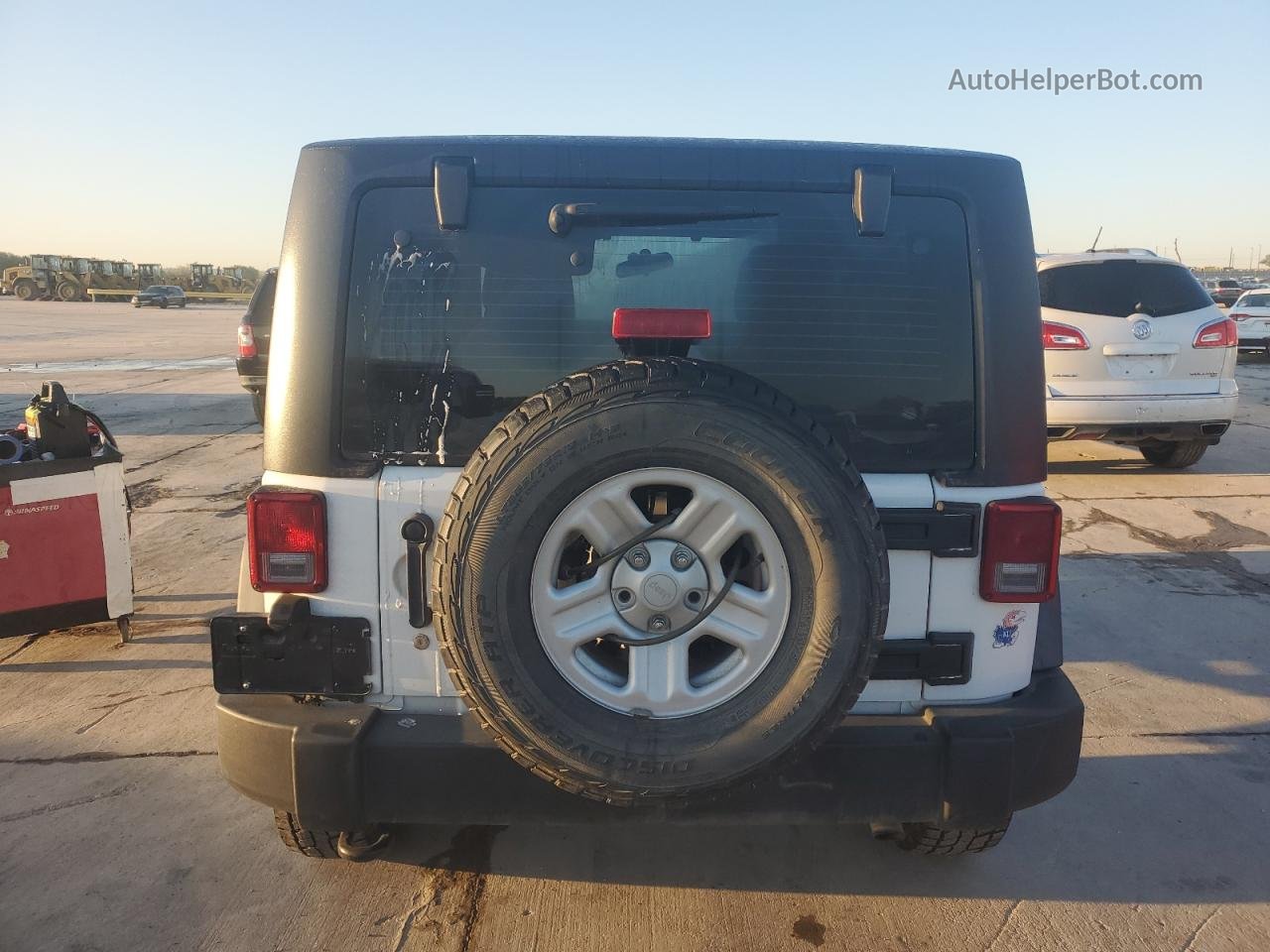 2014 Jeep Wrangler Sport White vin: 1C4AJWAG8EL190989