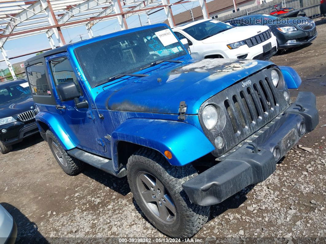 2014 Jeep Wrangler Freedom Edition Blue vin: 1C4AJWAG8EL204955