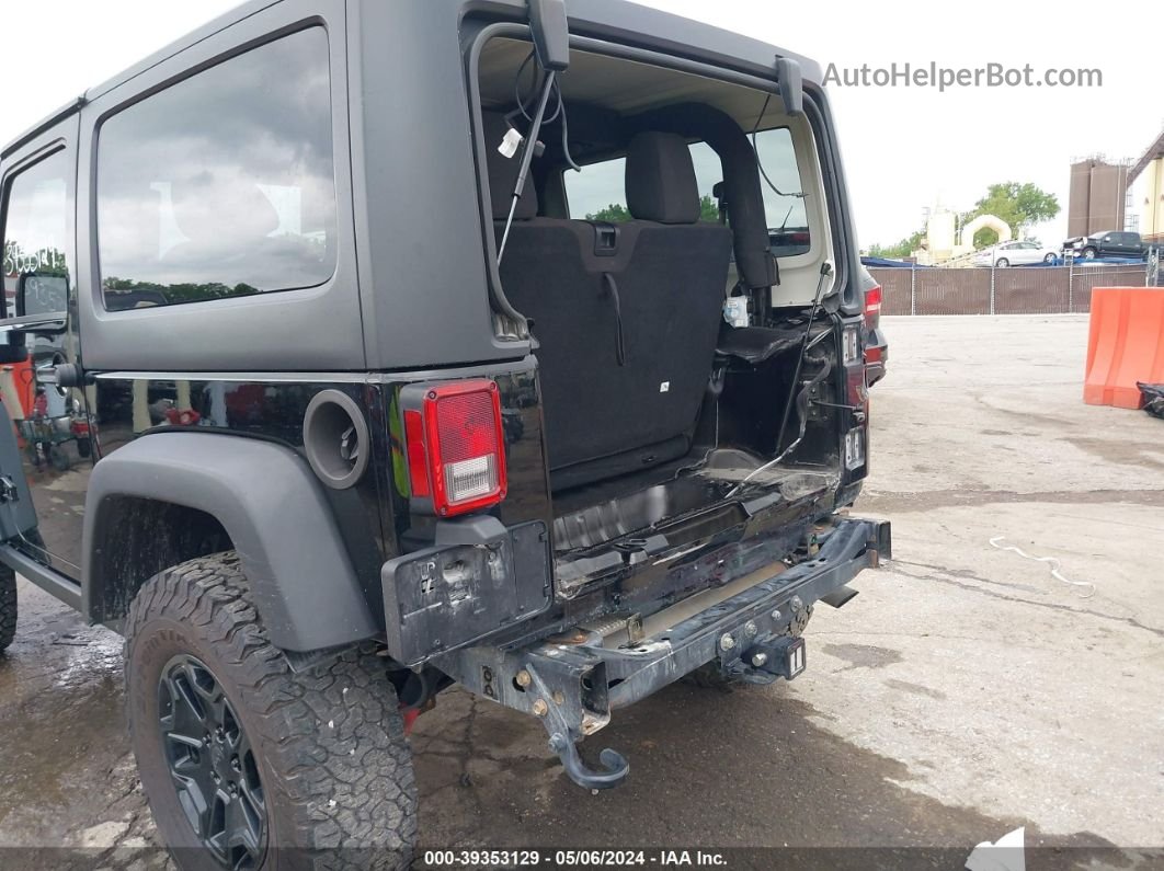 2014 Jeep Wrangler Willys Wheeler Black vin: 1C4AJWAG8EL266405