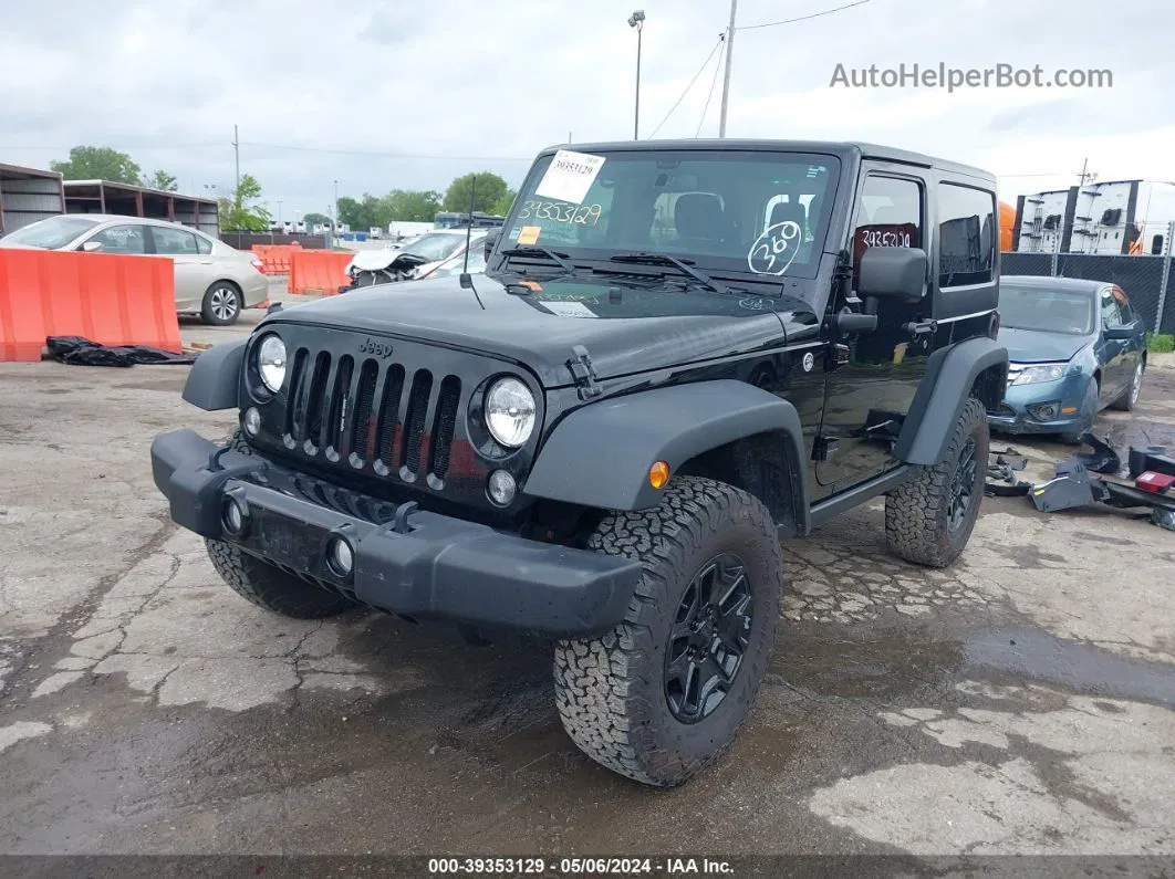 2014 Jeep Wrangler Willys Wheeler Black vin: 1C4AJWAG8EL266405