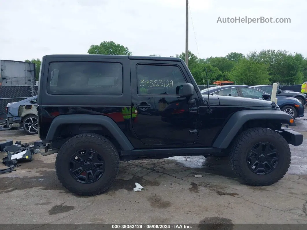 2014 Jeep Wrangler Willys Wheeler Black vin: 1C4AJWAG8EL266405