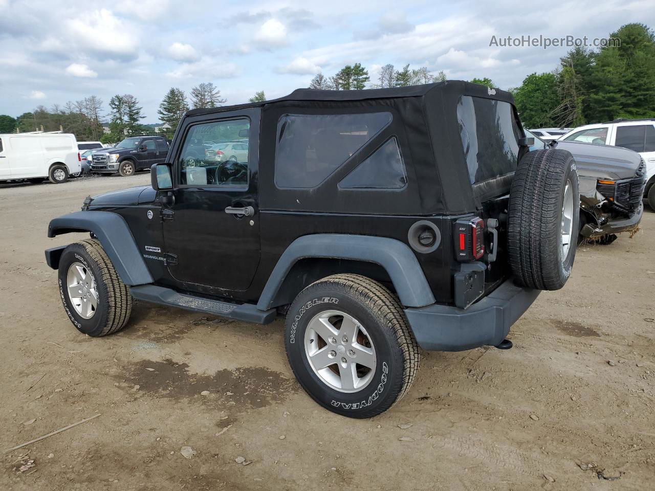 2014 Jeep Wrangler Sport Black vin: 1C4AJWAG8EL323573