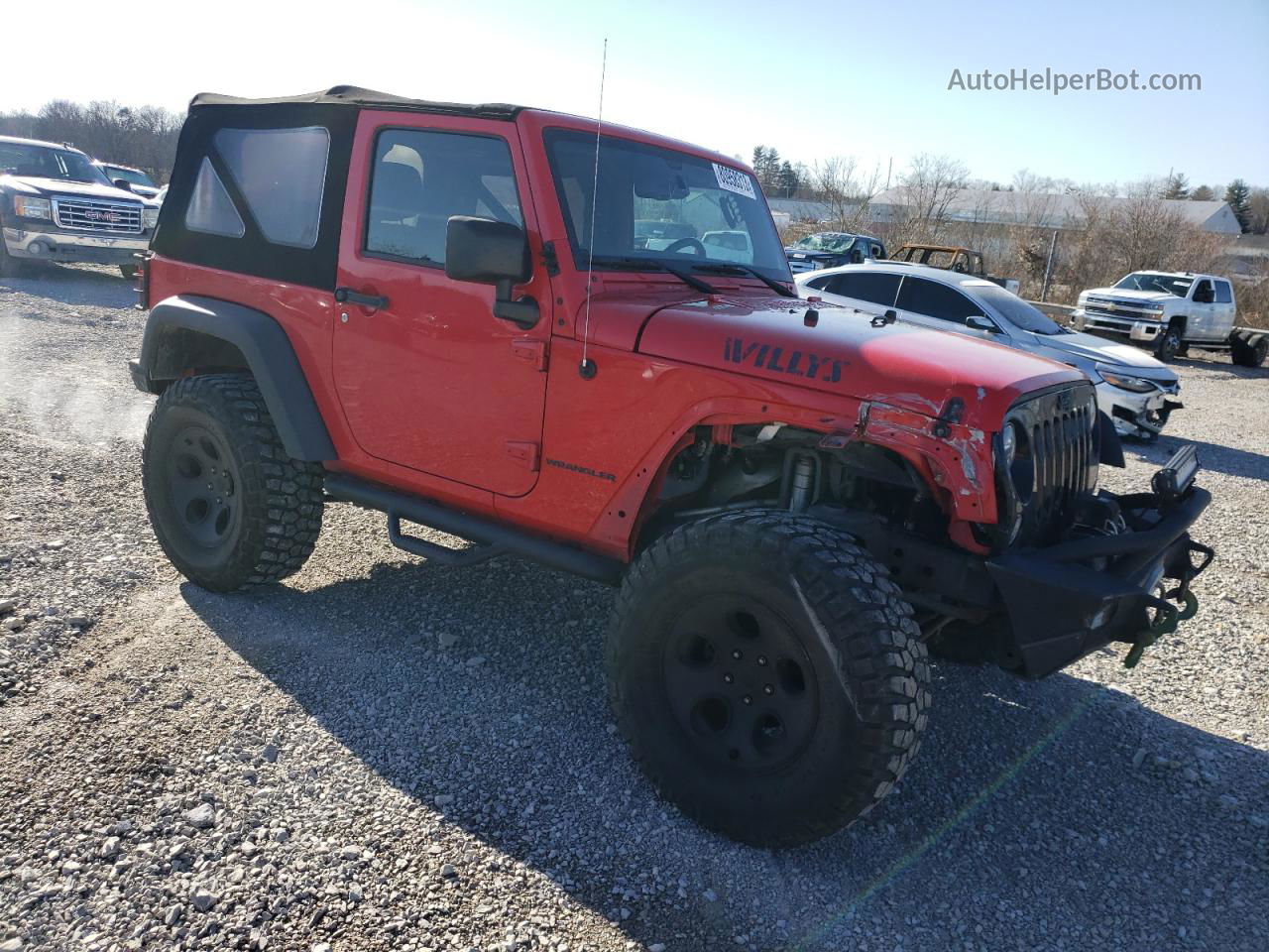 2017 Jeep Wrangler Sport Red vin: 1C4AJWAG8HL527357