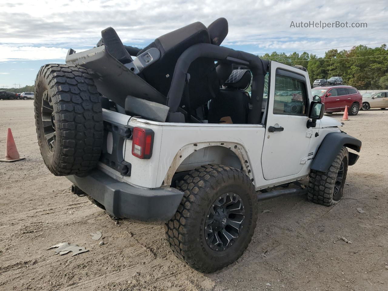 2017 Jeep Wrangler Sport White vin: 1C4AJWAG8HL622131