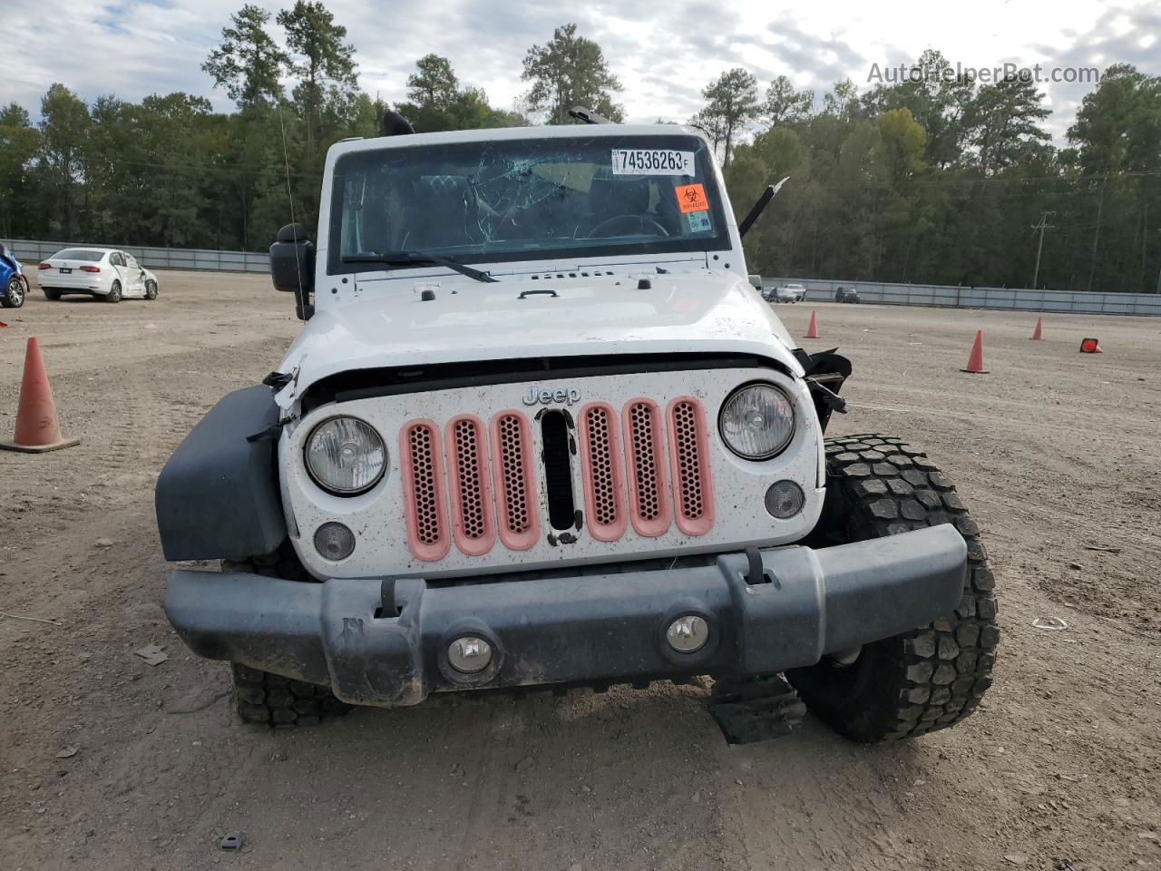 2017 Jeep Wrangler Sport Белый vin: 1C4AJWAG8HL622131