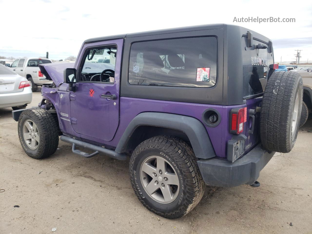 2017 Jeep Wrangler Sport Purple vin: 1C4AJWAG8HL752104