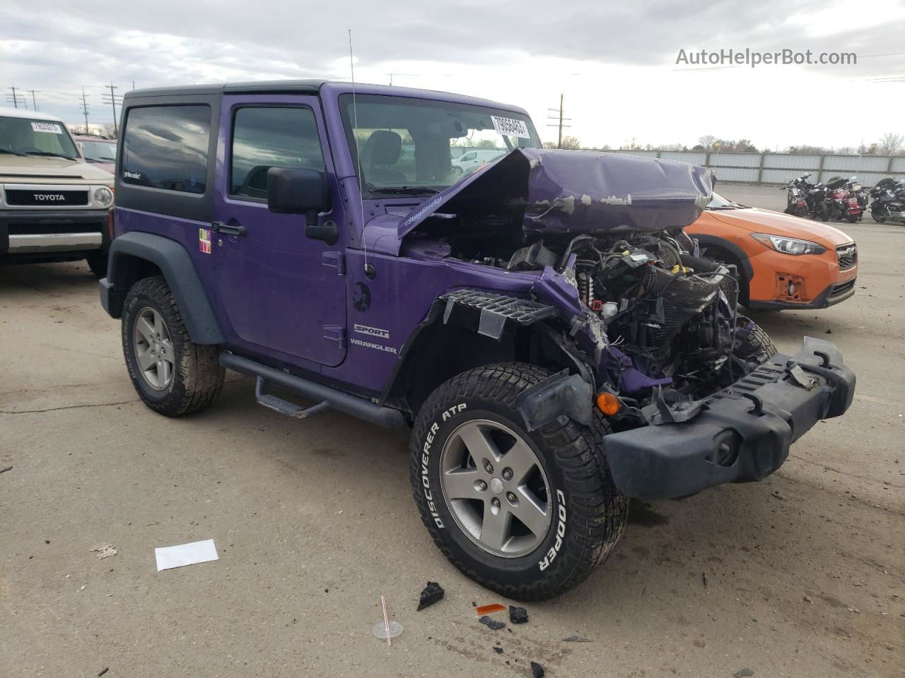 2017 Jeep Wrangler Sport Purple vin: 1C4AJWAG8HL752104