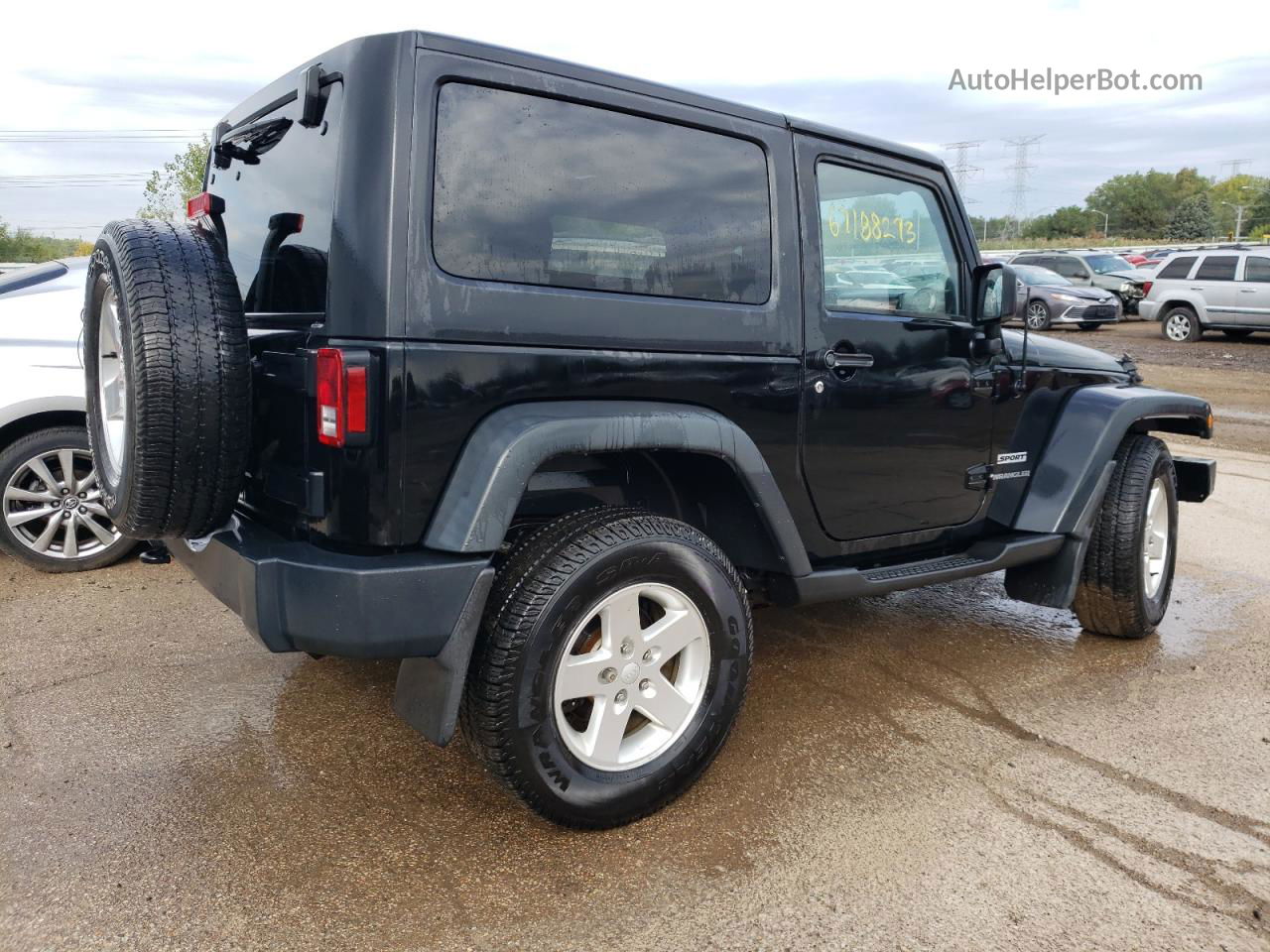 2014 Jeep Wrangler Sport Black vin: 1C4AJWAG9EL219383