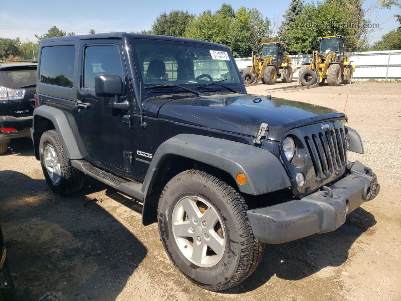 2014 Jeep Wrangler Sport Black vin: 1C4AJWAG9EL219383