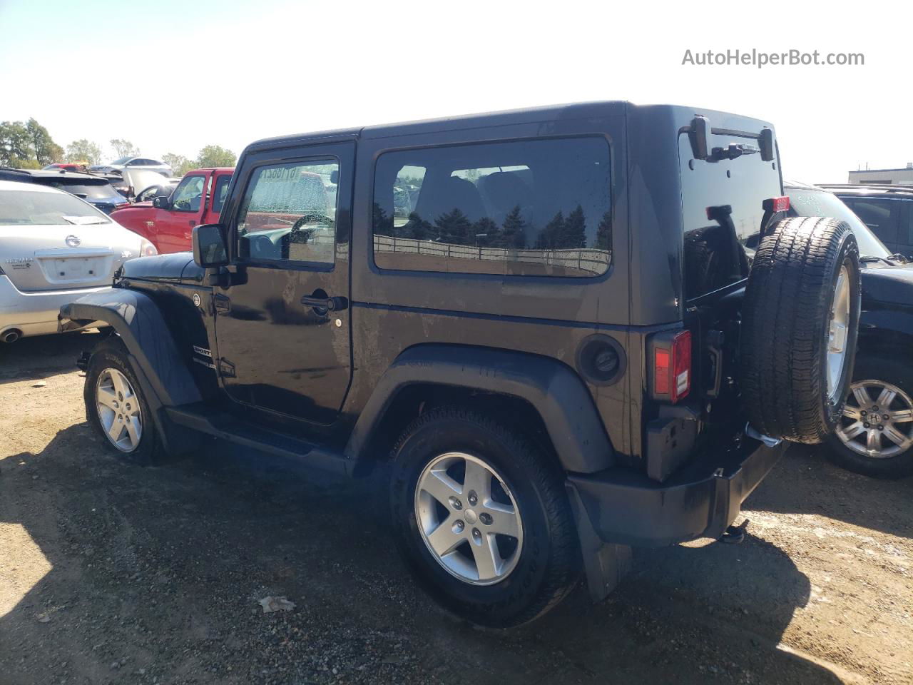 2014 Jeep Wrangler Sport Черный vin: 1C4AJWAG9EL219383