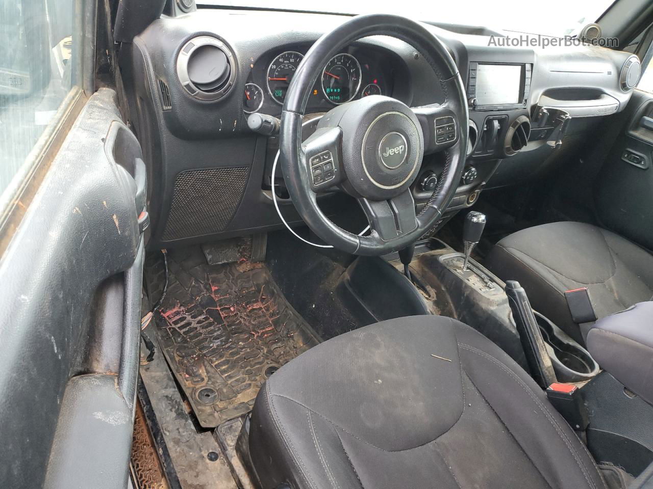 2014 Jeep Wrangler Sport Черный vin: 1C4AJWAG9EL283438