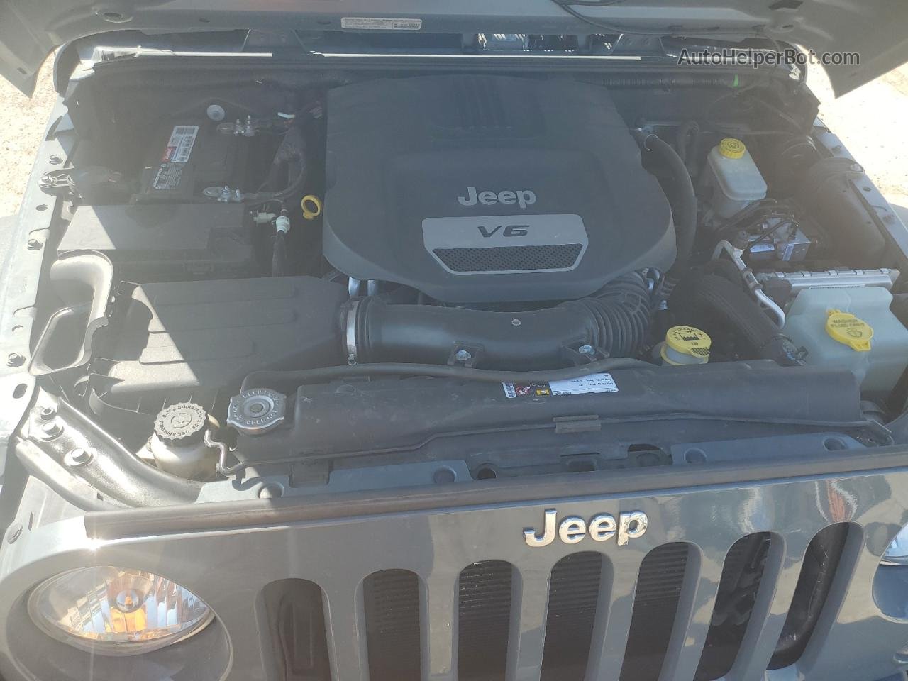 2014 Jeep Wrangler Sport Серый vin: 1C4AJWAG9EL315160